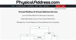 Desktop Screenshot of physicaladdress.com